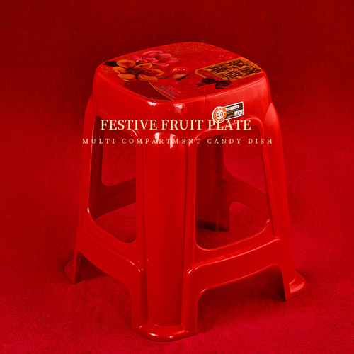 Plastic stool household extra thick adult dining chair red chair square stool round stool bench plastic thick wholesale high stool