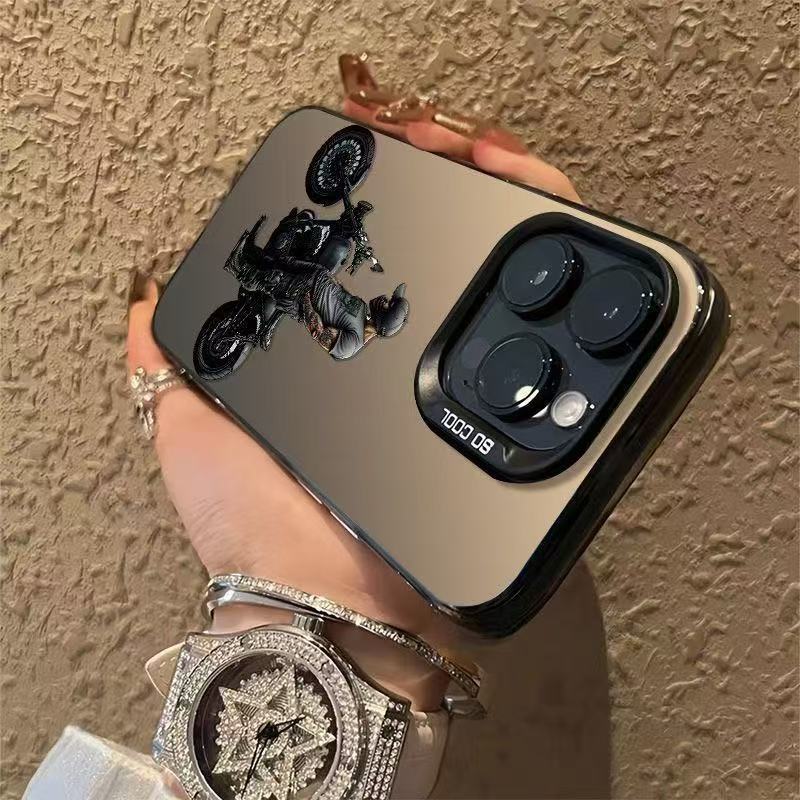 Nuevo chico motociclista para iPhone 16 funda para teléfono móvil 11 Apple 15promax/14 Europa y América 13pro12xr