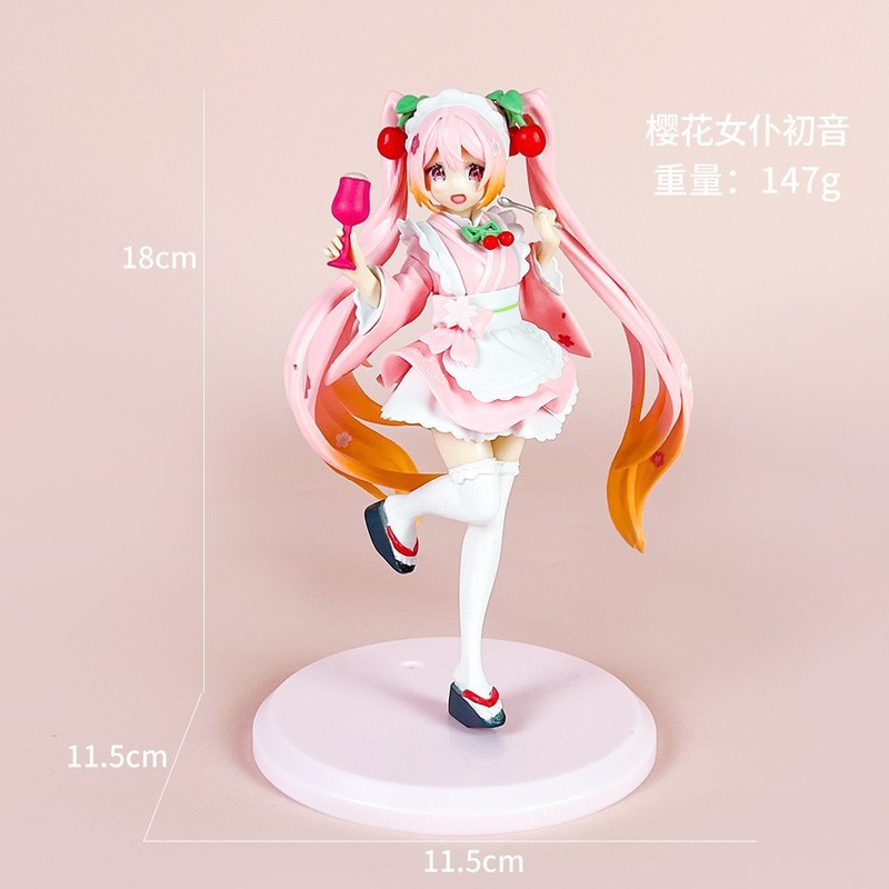 初音未来手办动漫水冰月美少女蕾姆花嫁穹妹二次元公仔模型摆件批|undefined