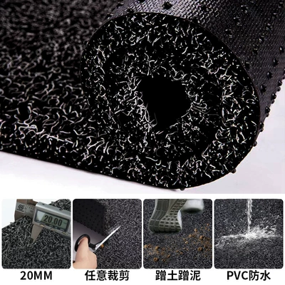 Mats, Customizable Car Floor Mats, Commercial – Avtomobil döşəmə paspasları - black-nail-bottom-20mm-upgrade-6080cm-car-drivers-position
