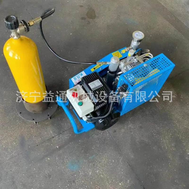 100L充气充填泵 矿用30MPA高压空气呼吸器充填泵 便携式