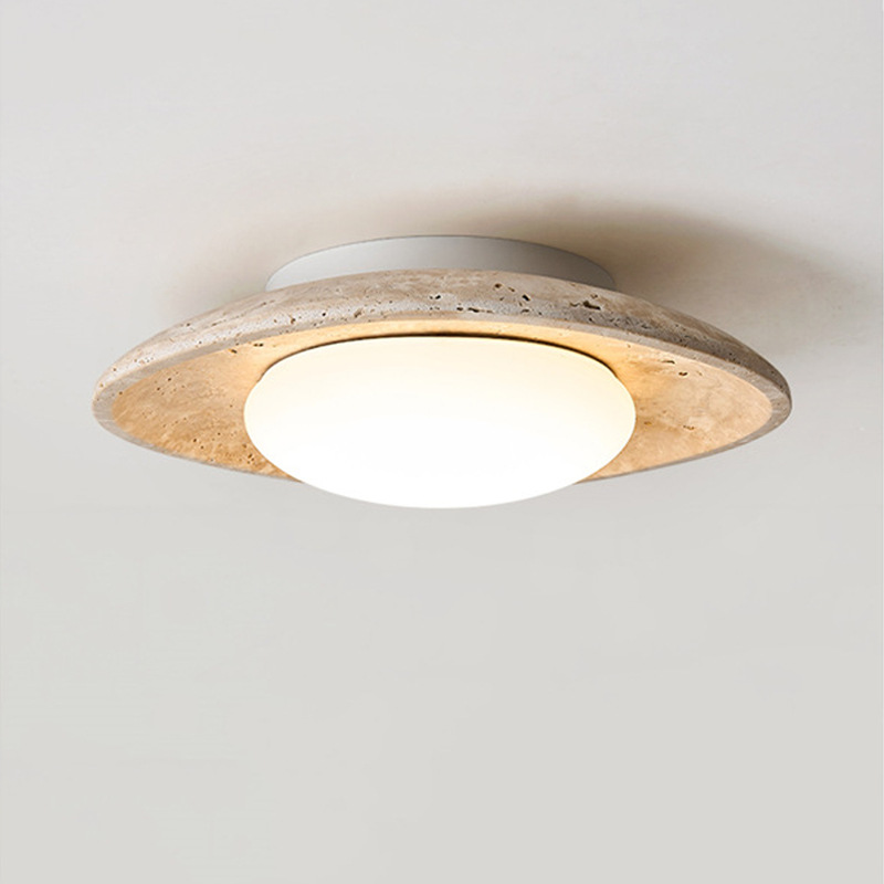 Vintage balcony ceiling light, hallway/corridor retro Japanese wabi-sabi style entrance hallway/dressing room light fixture