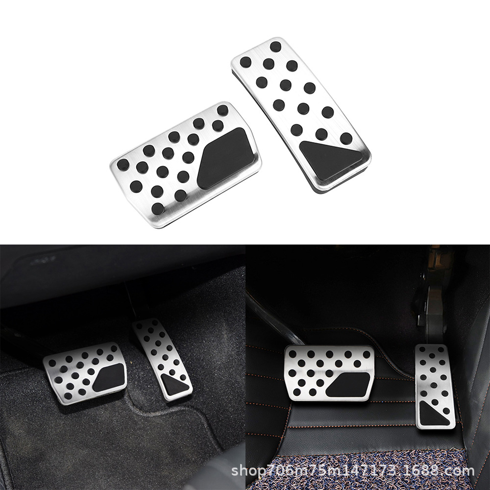 Suitable for Jeep 2011-2020 Grand Cherokee accelerator pedal automatic 2 pieces of stainless steel non-slip pedals