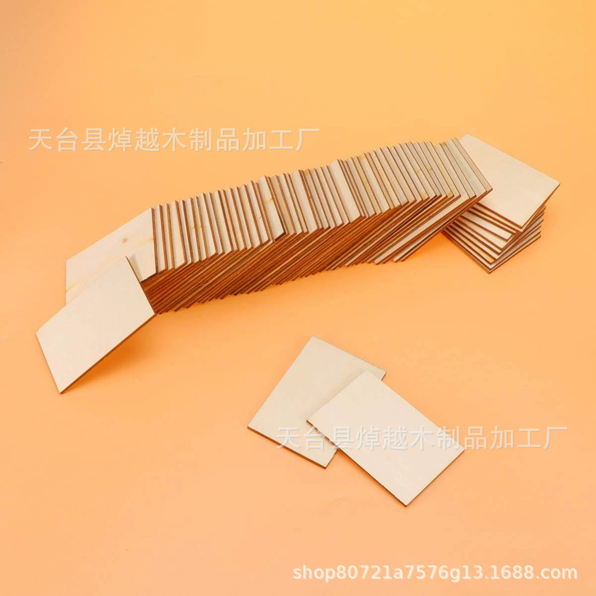 Порциональная заготовка 7.6x5 см квадратная древесная стружка DIY детские декоративные граффити древесные стружки настенная основа декоративные древесные чипы