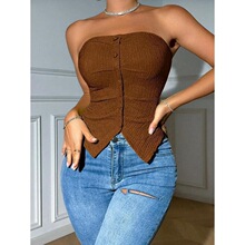 J 54655 Button Vest Wide Leg Set �Ը����b �羳���R�d�W��