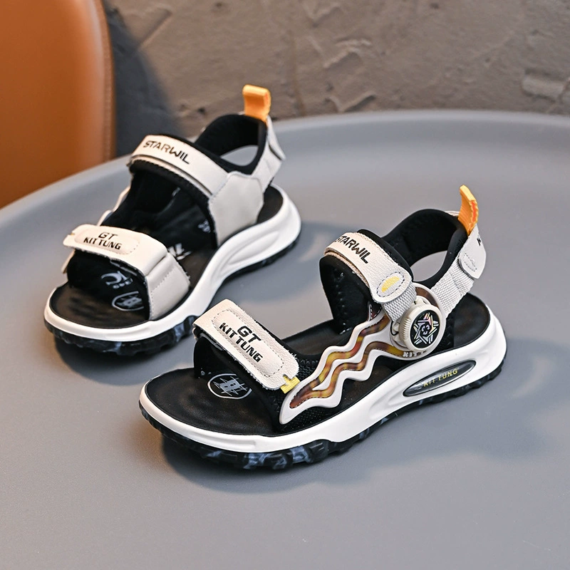 Сандалии для мальчиков 2024 летняя мода новая корейская версия детской обуви