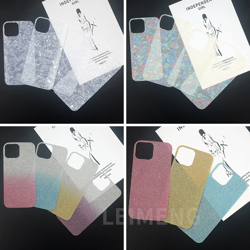 Подходит для Apple iPhone15/14 корпус мобильного телефона декоративная задняя карта DIY Goo материал карты картон корпус УЗОР БЛЕСК