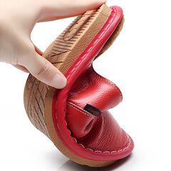 海寧真皮棉拖鞋秋冬季居家室內男女情侶厚牛筋底防滑保暖牛皮拖鞋