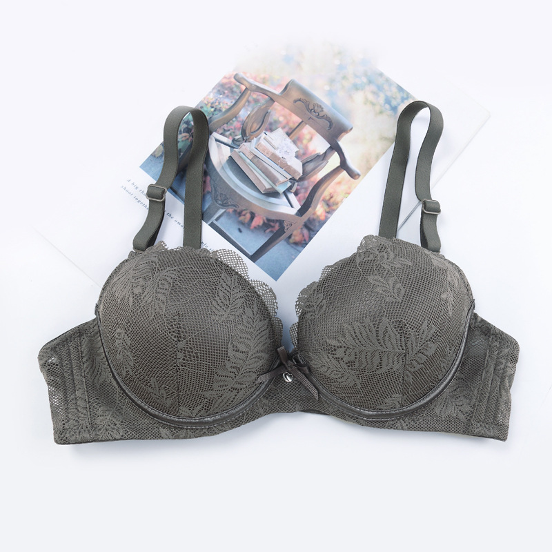 Pequeño pecho para reunir sexy damas sujetador delgado debajo de la banda gruesa de acero de la fábrica de ropa interior en stock sujetador del sudeste asiático