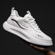 运动鞋男鞋2025夏季头层牛皮休闲跑鞋厚底增高鞋子R1667轻便耐磨