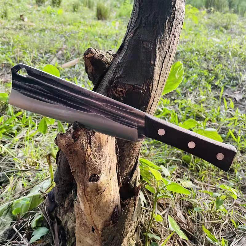 砍柴刀龙泉老式砍骨刀砍竹刀家用锻打锰钢柴刀开路开荒户外砍树刀-阿里巴巴