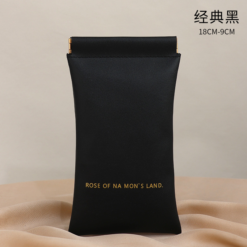 Bolsa de almacenamiento de cable de datos de alta apariencia bolsa de clasificación de cosméticos de lápiz labial bolsa de gafas bolsa de metralla portátil cerrada automática