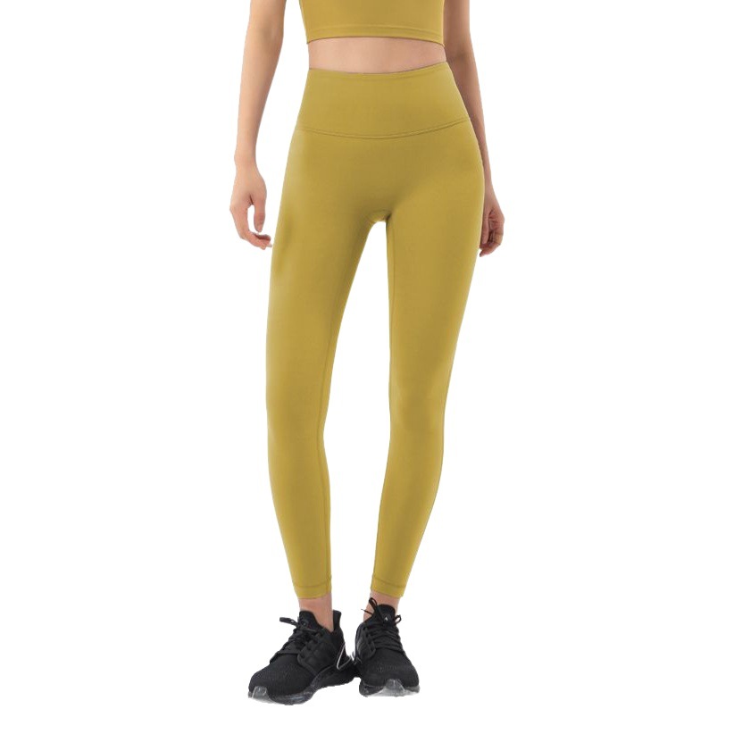 Nuevos pantalones de yoga sin costuras de cintura alta para mujer, estilo europeo y americano, pantalones deportivos de fitness con efecto levanta glúteos, pantalones que realzan la figura.