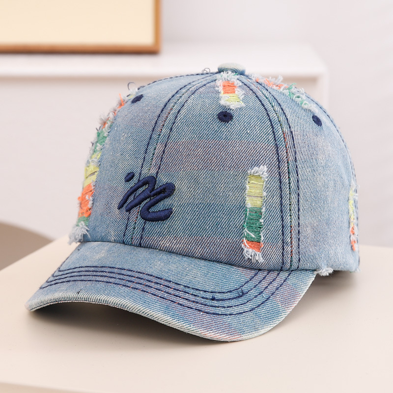 Ins versión coreana de la gorra de mezclilla para bebés primavera y otoño, gorras de béisbol para niños, niños y niñas, sombreros viejos
