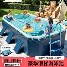 免安装泳池儿童游泳池家用水池户外大型折叠式泳池成人小孩戏水池