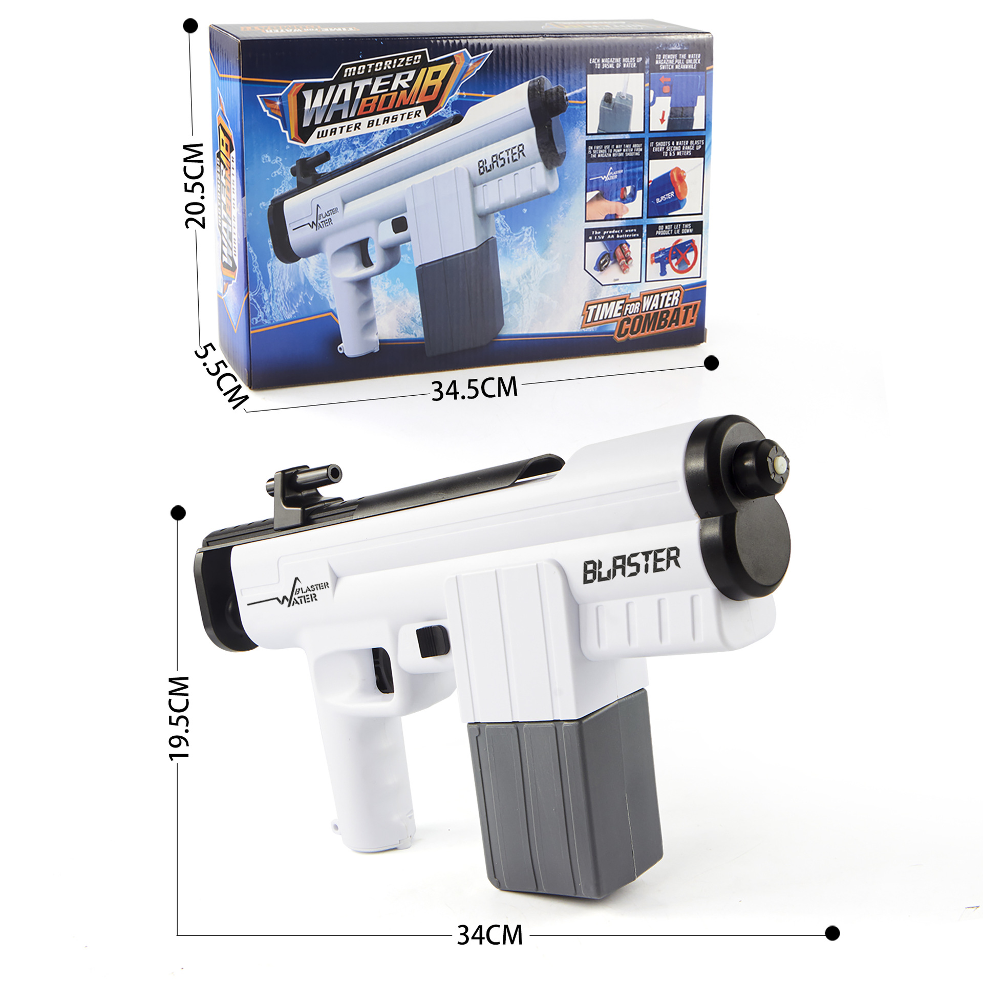 Juguete de pistola de agua eléctrico casual para niños nuevos de verano de alta presión de rango fuerte pistola de agua de largo alcance juguete de lucha de agua