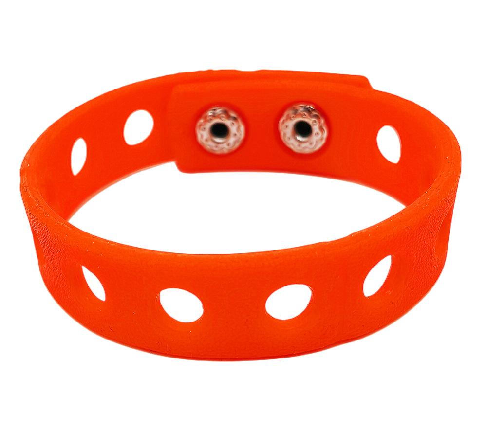 Muñeca de dibujos animados correa de muñeca de silicona con incrustaciones zapato accesorios de flores 21cm Pulsera de agujero de silicona para hombres y mujeres