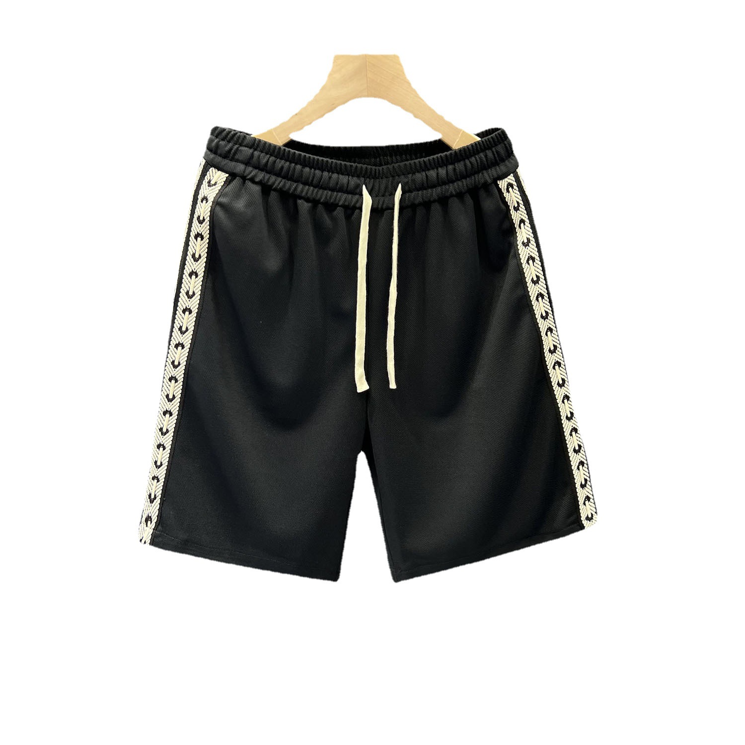 Pantaloncini sportivi estivi alla moda di Instagram, pantaloni Pent impiombati a linea aperta, pantaloncini larghi casual da uomo_voghion.com