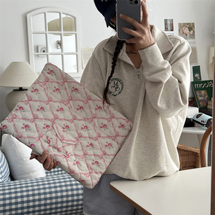 Korean Floral Laptop Bag Small Fresh 11inch iPad Liner Bag Tablet Cosmetics Bag 13.3inch 15inch