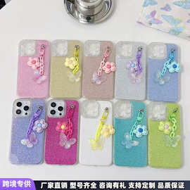 适用苹果14Promax点钻手机壳15Plus软保护套16水钻渐变色TPU美钻X