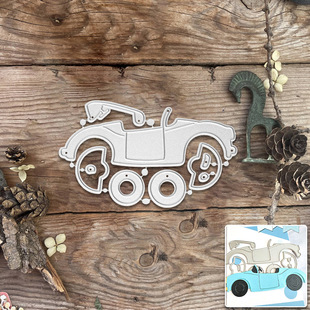 Handbook Decoration Retro Sports Car Knife Mold Carbon Steel Knife Mold Etching Cutting Handmade Paper Art Embossing Knife Mold Cross-Border Delivery