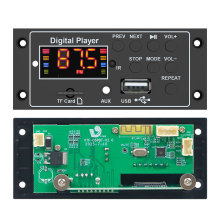 MP3音频解码器 蓝牙5.0收音模块 LED数显音频解码板 插卡音响配件