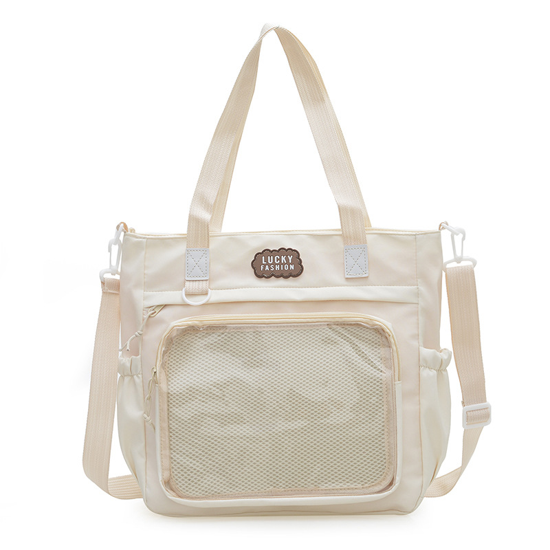 Ins College Style Soft Girl Literature and Art Scholarship Bag de gran capacidad, bolsas de dolor, bolsas de hombro japonesas, bolsas de empalme de color, bolsas de mochila