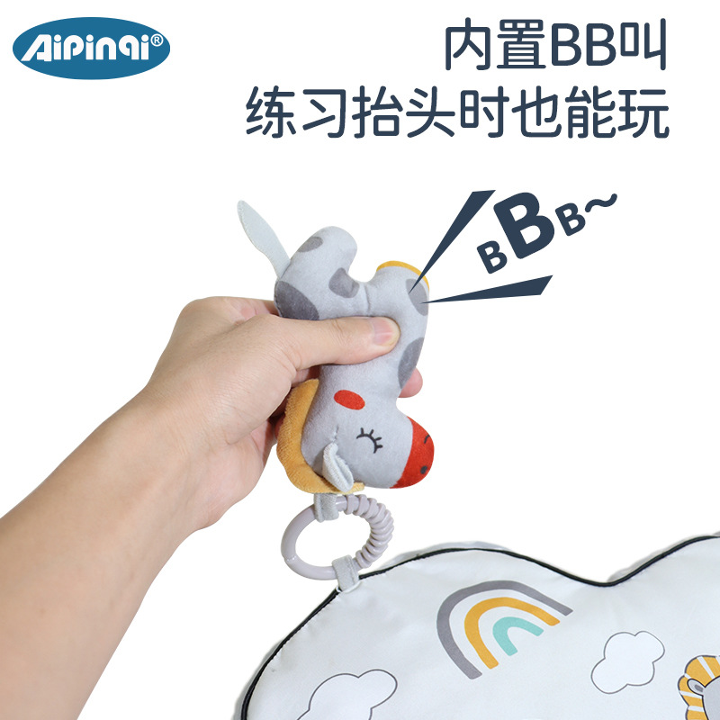 Aipinqi recién nacido gateando almohada bebé dormir calmante en forma de U almohada bebé cabeza-arriba entrenamiento cabeza-arriba almohada acostado almohada