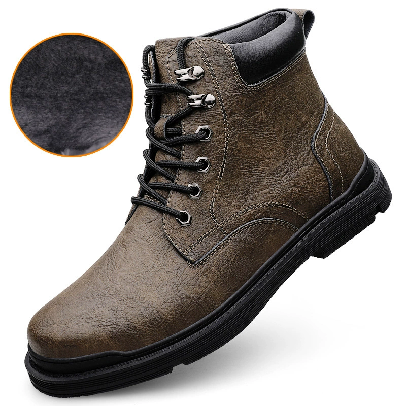Ботинки Martens‑стиля из кожи, английский дизайн, тёплая подкладка, челси низкие, размеры 37–45