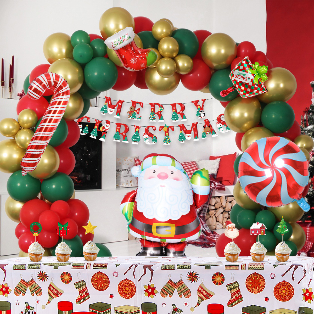 2516 estéreo de Santa Claus traje de película de aluminio