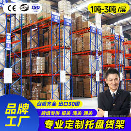 洛阳重型货架横梁式托盘仓库仓储高位集成式承重货架工厂跨境热销