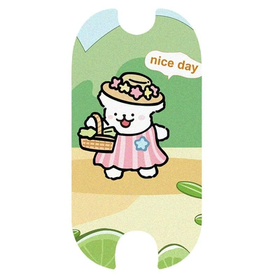 Universal Foot Pad, Dropshipping available. Cute and versatile - flower-basket-puppythe-wire-loop-needs-to-be-cut-by-yourself-3050cm
