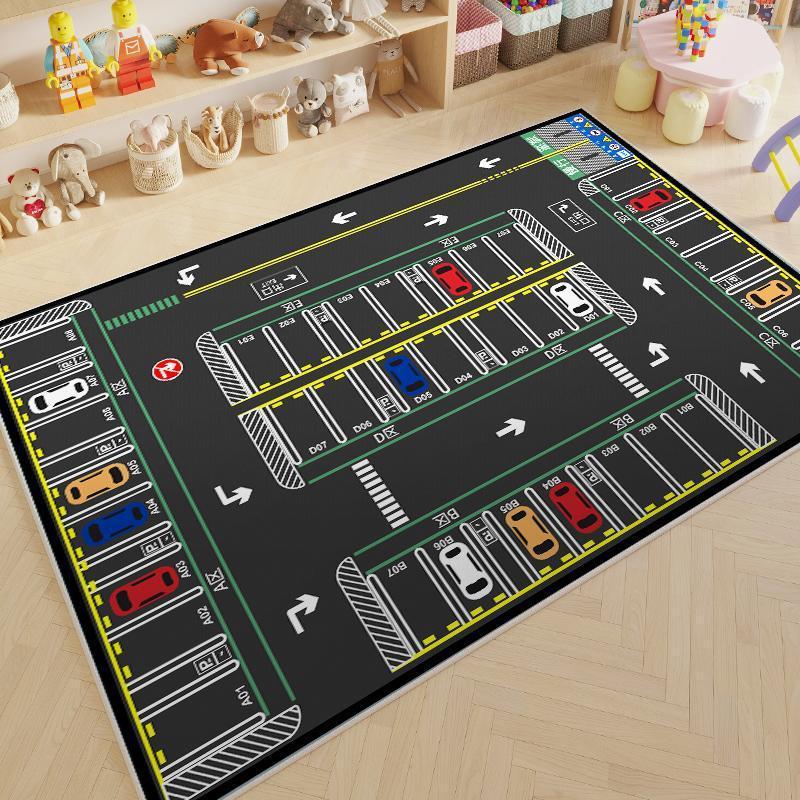 漫画風カーペット、広いエリアカバー、リビングルームカーペット、子供部屋ゲームカーペット、滑り止めベッドサイドカーペット、クリスタルベルベットカーペット|undefined