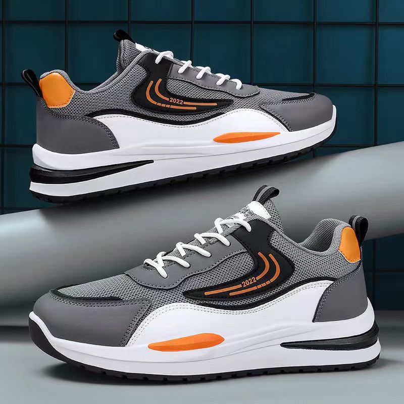 Primavera y otoño zapatos de hombre de moda simple, zapatos de correr ligeros, estudiantes de moda al aire libre, zapatos de deporte transpirables por mayor
