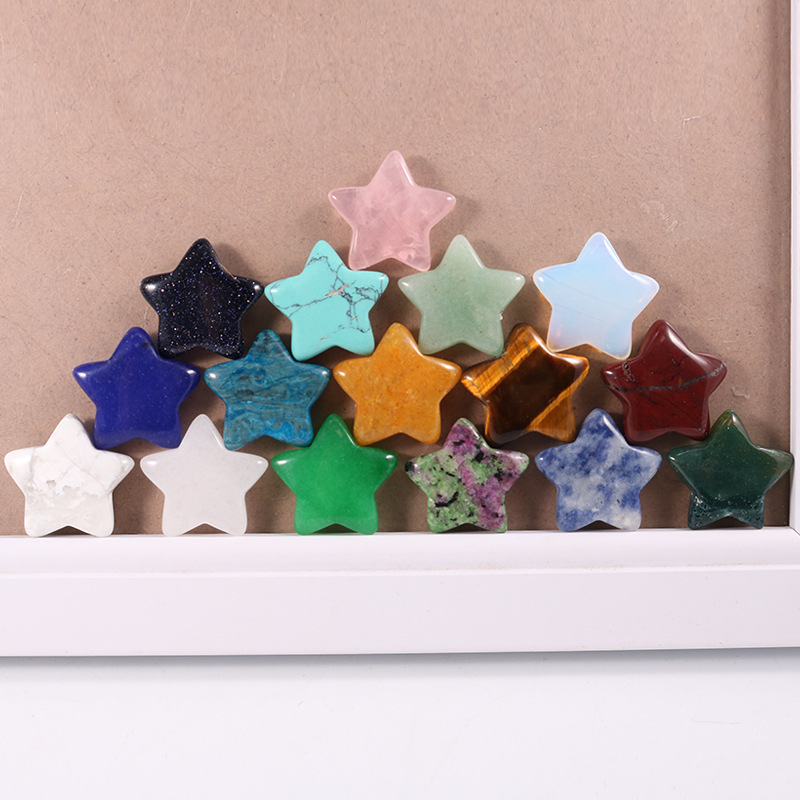 10g Weight Pendant Jewelry Making Type Natural Stone, Gem Inlay Material DIY Jewelry Accessories Classification 10 PCS/Package Quantity Gem, Agate Material Pentagram, Star Pattern Simple Style Style 10 PCS/Package Gem Agate Natural Stone Gem Pentagram Star Pendant DIY Jewelry Accessories 15
