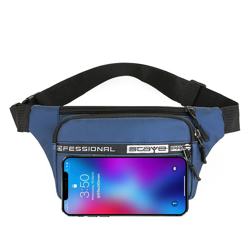  summer new wear-resistant and waterproof men's waist bag sports outdoor leisure large-capacity commuter mobile phone bag for women