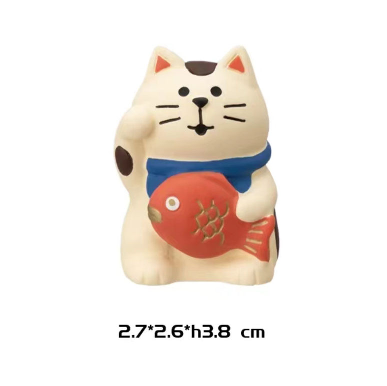 빨간 물고기 흔들기 고양이