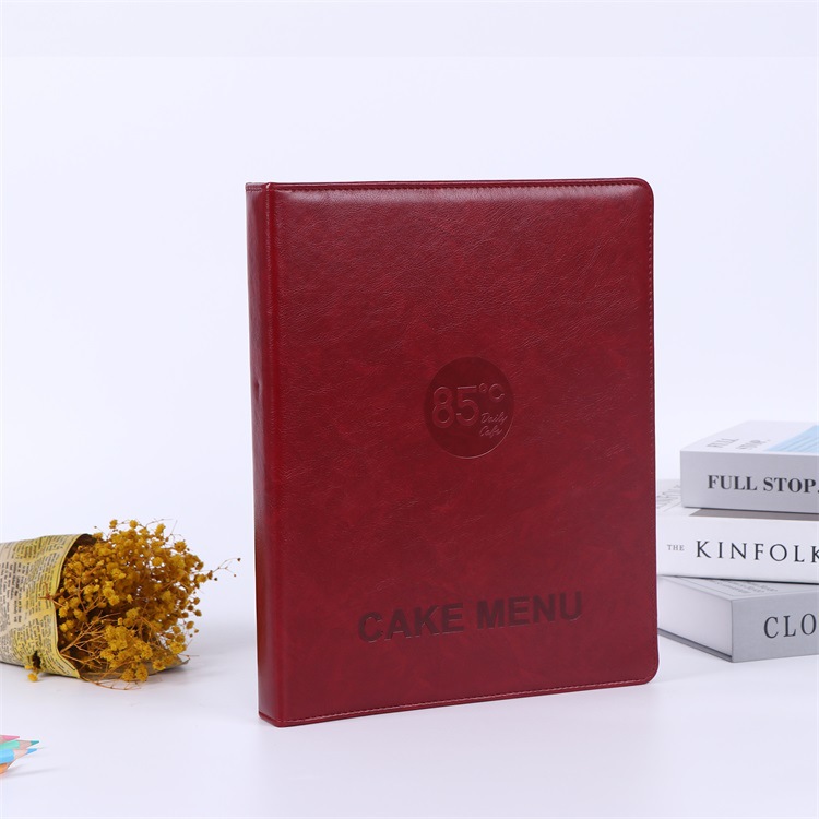 제조업체는 고급 가죽 금전 등록기 책 금전 등록기 폴더 호텔 메뉴 폴더 사무실 용품 회의실 폴더를 만듭니다.