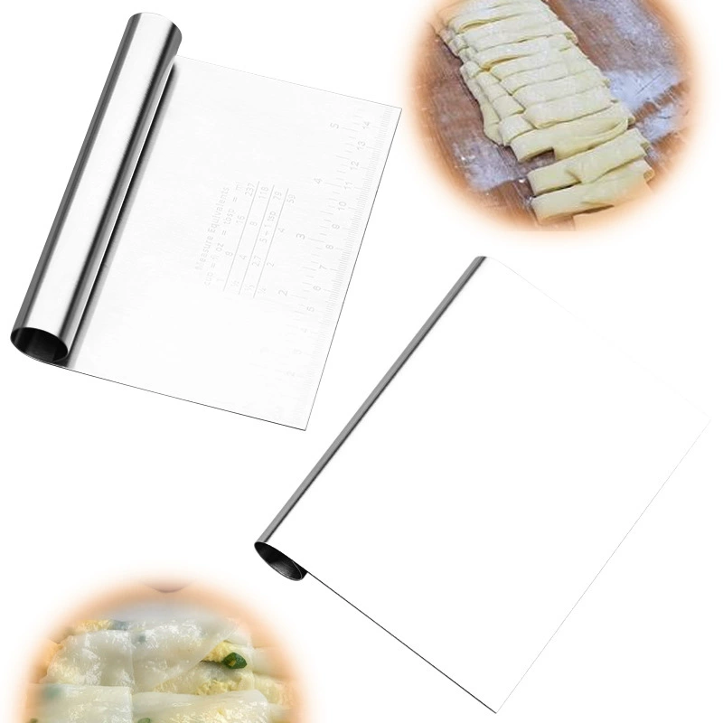 Baking tools кремовый скребок из нержавеющей стали большой, средний и малый — 5 размеров, скребок для теста и лапши