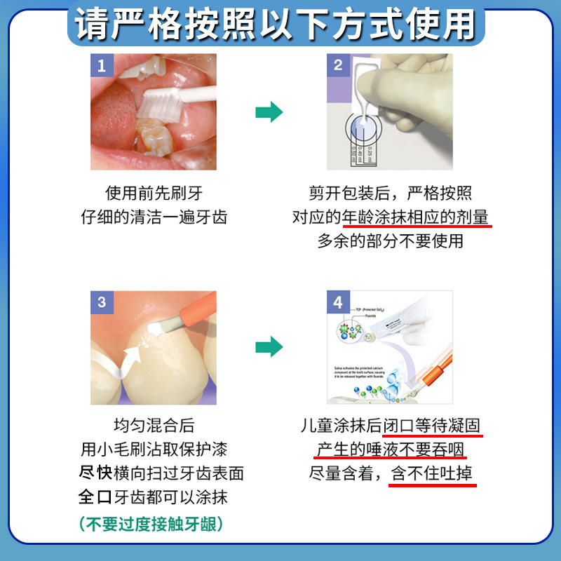 牙齿涂氟剂儿童3M氟保护漆剂牙科适乐氟口腔防蛀防龋涂氟保护漆剂|undefined