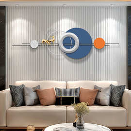 W1TY立体金属壁挂现代客厅装饰画沙发背景墙简约挂饰茶室壁画墙面