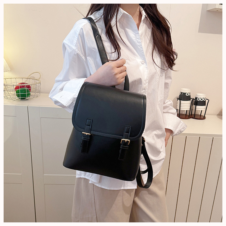 Women's Fashion Small Backpack High-End Commute Daypack Large Capacity Multiple Pockets Everyday Versatile Shoulder Bag