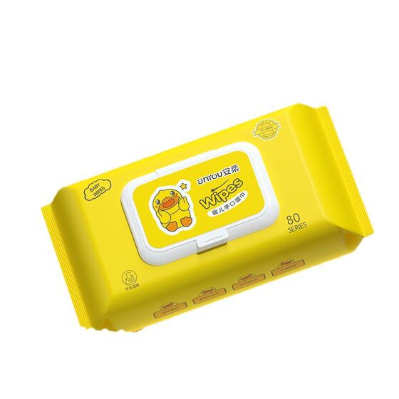 Little Yellow Duck Baby Wet Wipes Hand Mouth Baby Children Disposable Wet Wipes Household Wash Face and Hand Skin