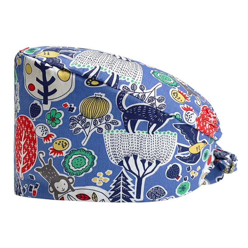 Nuevo Gorro de Enfermera para UCI con Lindos Estampados, Algodón Puro, Gorro de Cocina, Odontología, Belleza y Medicina, Unisex, en Existencia.