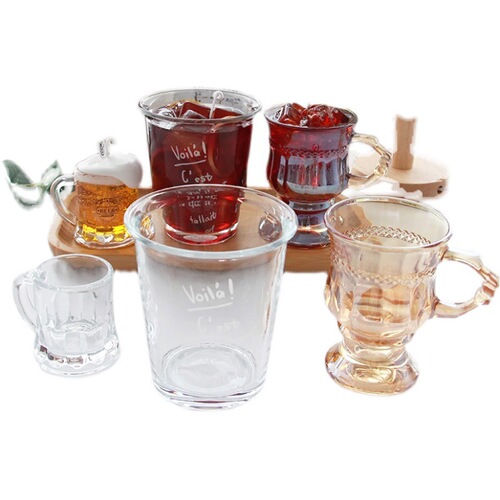 Summer Beverage Tea Beverage Coffee Small Beer Mini Handle Cup English Flip Cup Aromatherapy Candle Candle Holder Cup