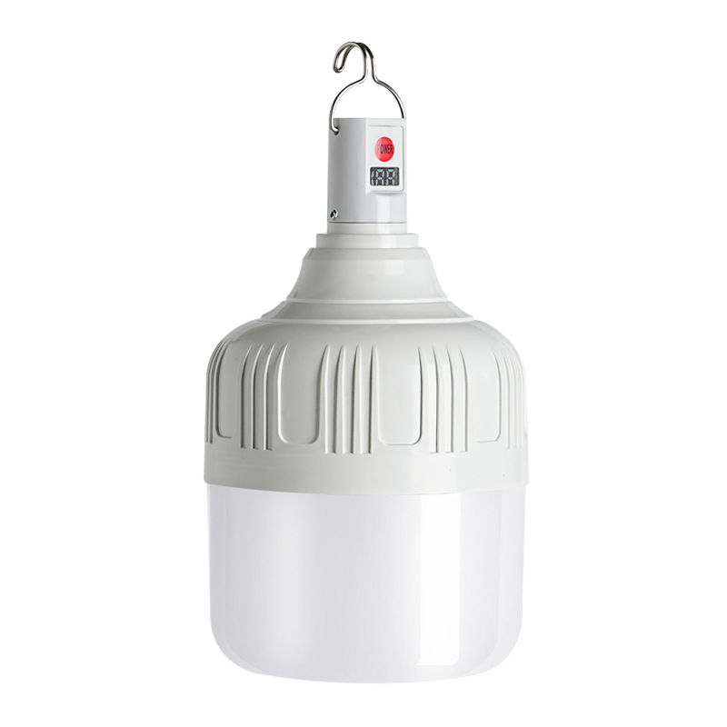 Nueva bombilla LED recargable, luz de emergencia, bombilla para cortes de energía, luz portátil para puestos de mercado nocturno y camping al aire libre