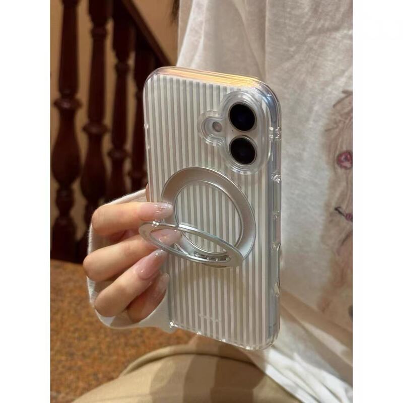 Fashionable Vertical Stripe 360-Degree Rotating Stand Suitable for iPhone 17 Pro Max, Apple 16 Pro Phone Case, 15 Pro Max Fashionable Vertical Stripe 360-Degree Rotating Stand Suitable for iPhone 17 Pro Max, Apple 16 Pro Phone Case, 15 Pro Max