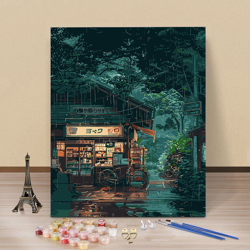 Diy pintura digital al óleo frente al mar verano hecha a mano Diy pinturas acrílicas curadas pinturas decorativas de la sala de estar