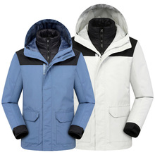 户外羽绒内胆冲锋衣 男女秋冬季新款三合一两件套防风防水登山服