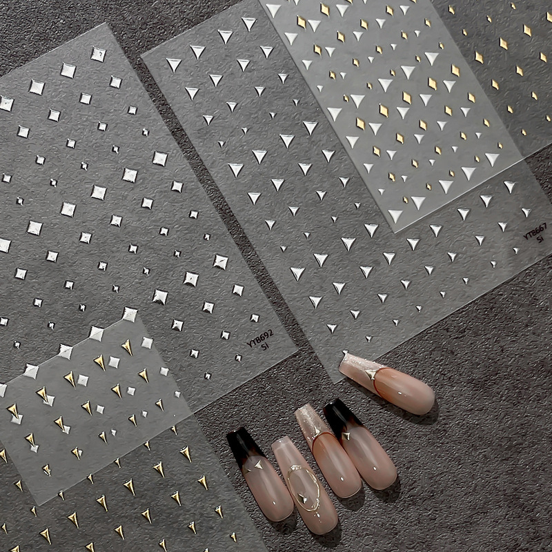 Ant Pattern Nail Art Stickers Simple Geometric Line Nail Stickers 3D Triangle Personalized Nail Art Stickers Yt8666 Ant Pattern Nail Art Stickers Simple Geometric Line Nail Stickers 3D Triangle Personalized Nail Art Stickers Yt8666